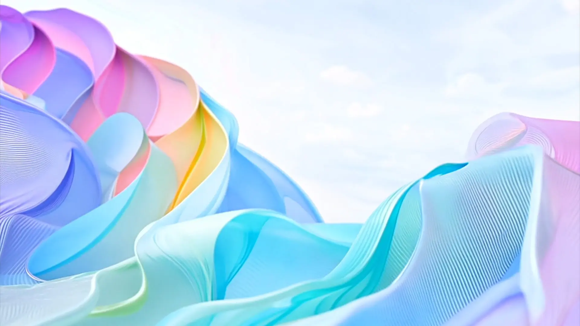 Pastel Waves Motion Graphics Background for Title Animation